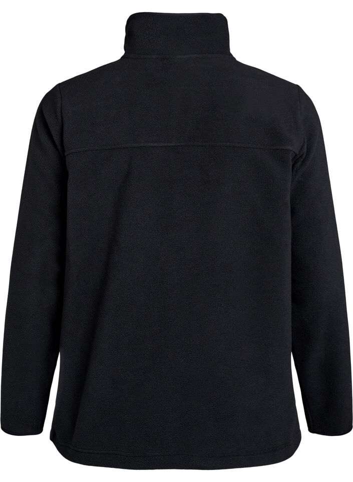 Veste en polaire avec poches, Noir, Packshot image number 1