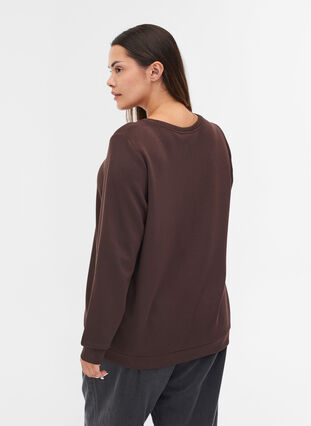 Sweatshirt met ronde hals en lange mouwen, Molé, Model image number 1
