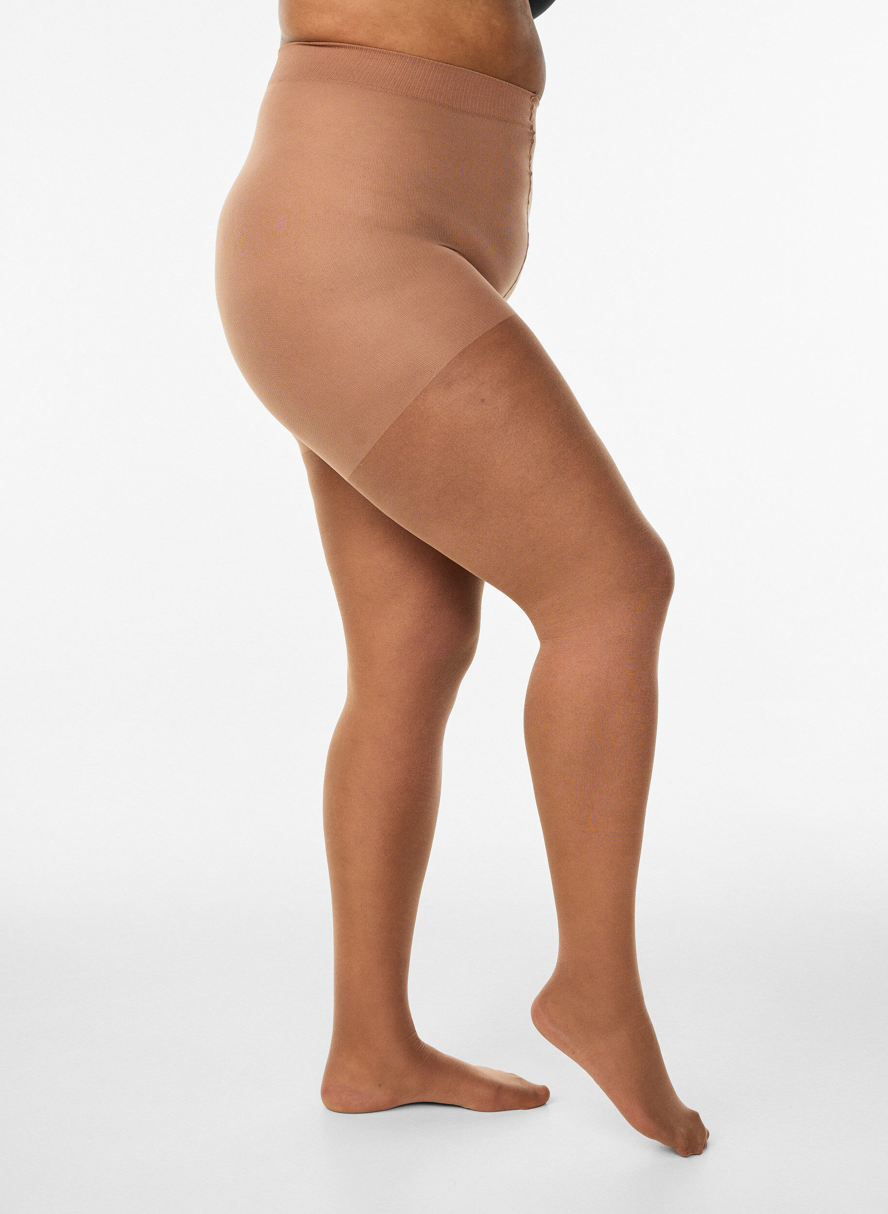Zizzi Collants brillants effet bronz&eacute; 30&nbsp;deniers, Beige, Packshot image number 0