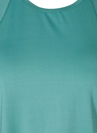 Sportshirt met korte mouwen en mesh, Deep Sea, Packshot image number 2