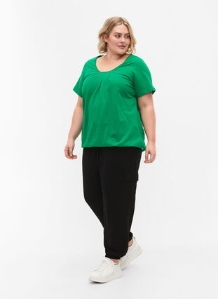 	 Katoenen t-shirt met korte mouwen, Jolly Green, Model image number 2