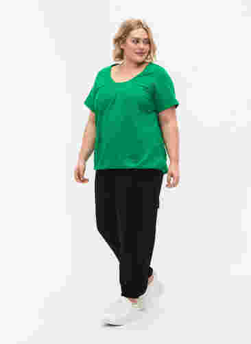 	 Katoenen t-shirt met korte mouwen, Jolly Green, Model image number 2