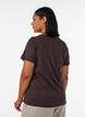 Katoenen T-shirt met print aan de voorkant, Bruin, Model image number 2