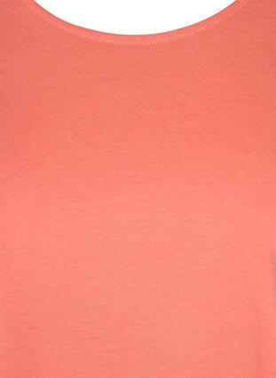 T-shirt en mélange coton, Living Coral, Packshot image number 2