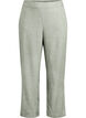Linnen en viscose broek met losse pasvorm, Groen, Packshot image number 0