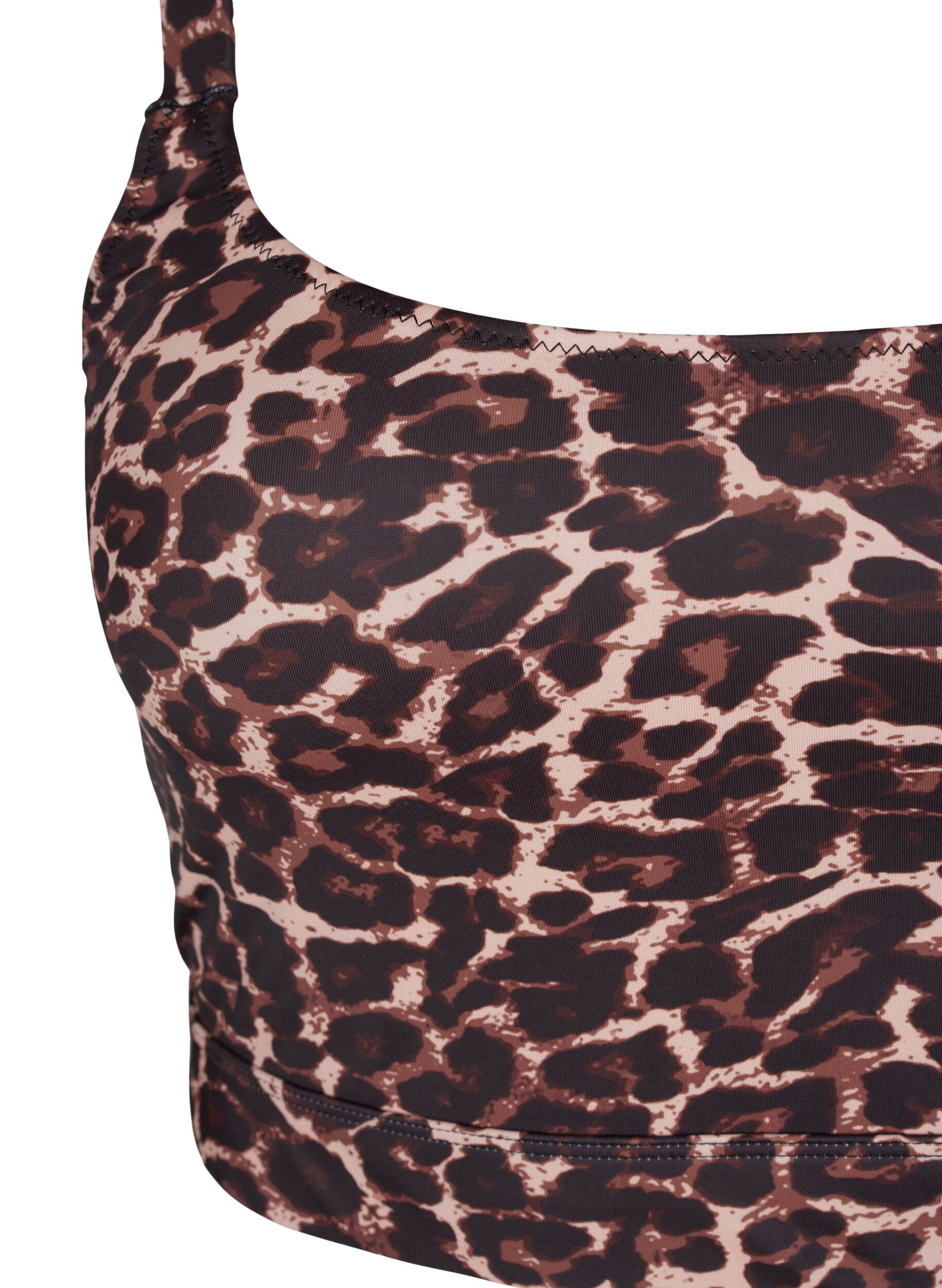 ZizziBedrukte bikinitop met verstelbare bandjes, Autentic Leopard, Packshot image number 2