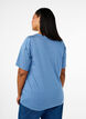 T-shirt met TENCEL™ Lyocell en strepen, Blauw, Model image number 2