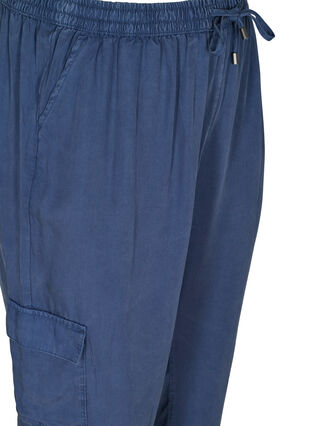 Pantalon en lyocell avec de grandes poches, Dark Denim, Packshot image number 2