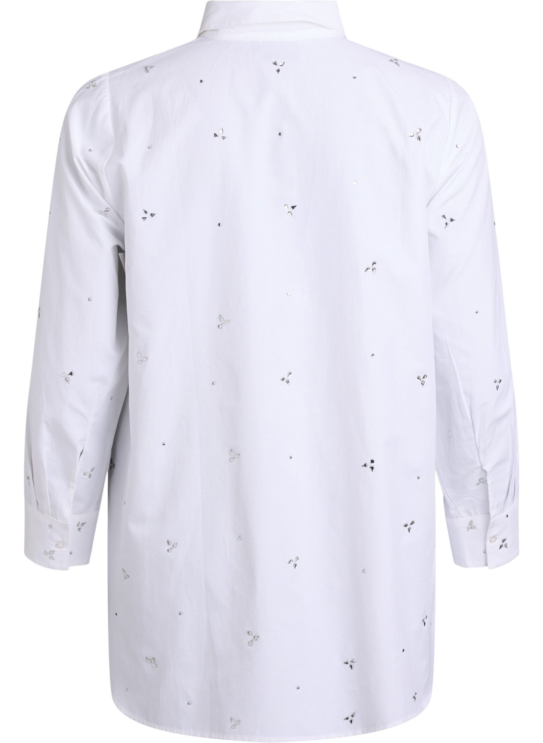 ZizziShirt met strassteentjes, Wit, Packshot image number 1