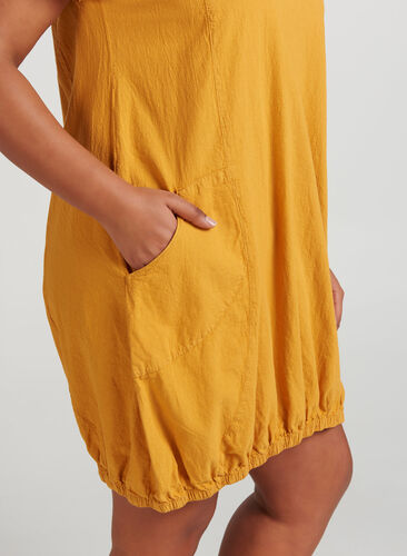 Comfortabele jurk, Golden Yellow, Model image number 0