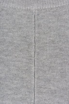 Pull en tricot avec bords côtelés, Light Grey Melange, Packshot image number 2