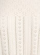 Gebreide top met ajour borduursel en 3/4 mouwen, Beige, Packshot image number 2