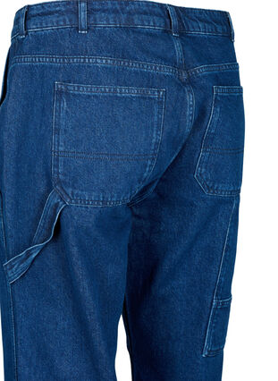 Rechte Fit Cargo Jeans, Dark blue, Packshot image number 3