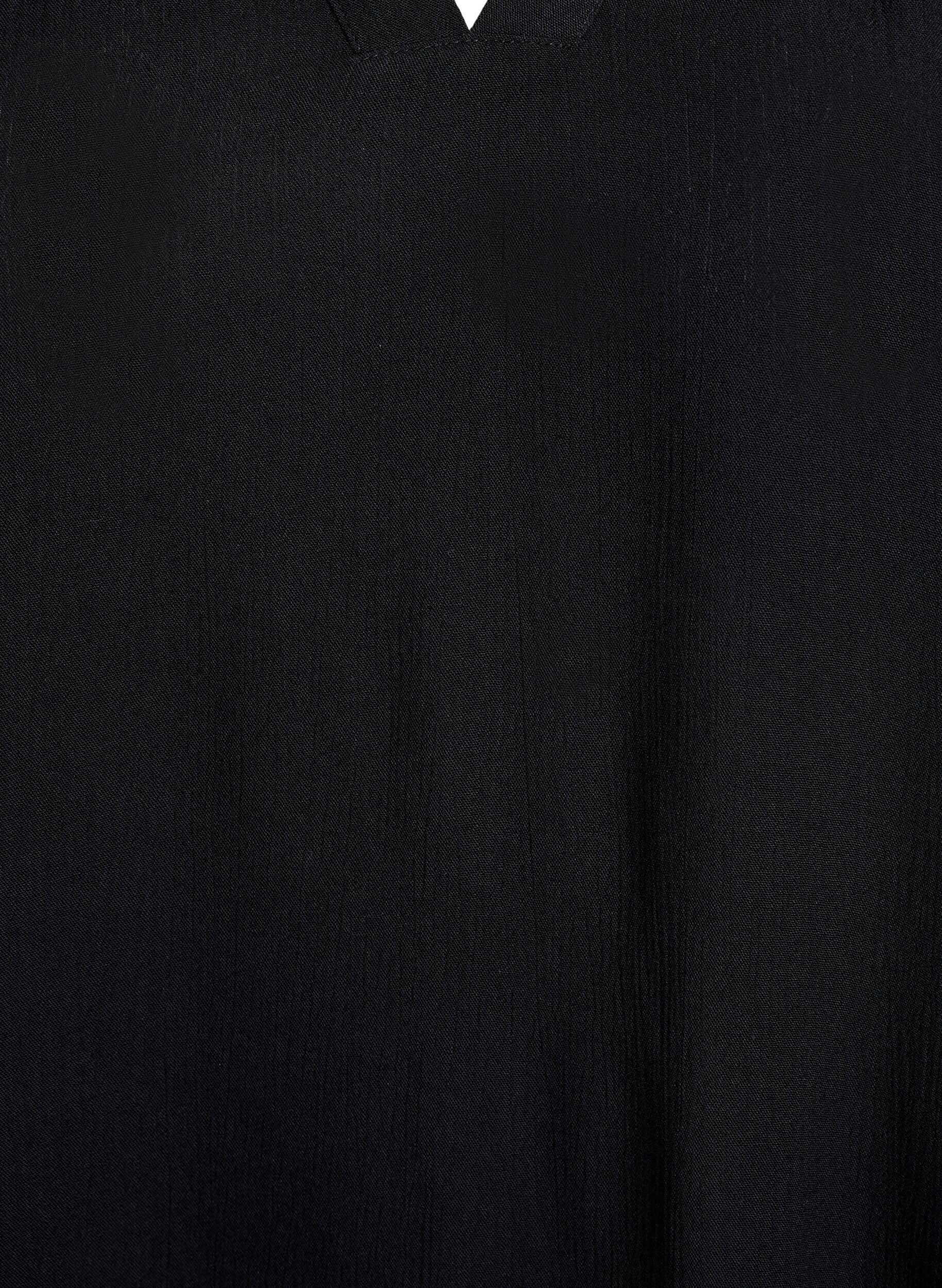 ZizziTuniek met 3/4 mouwen en een A-lijn snit, Zwart, Packshot image number 2