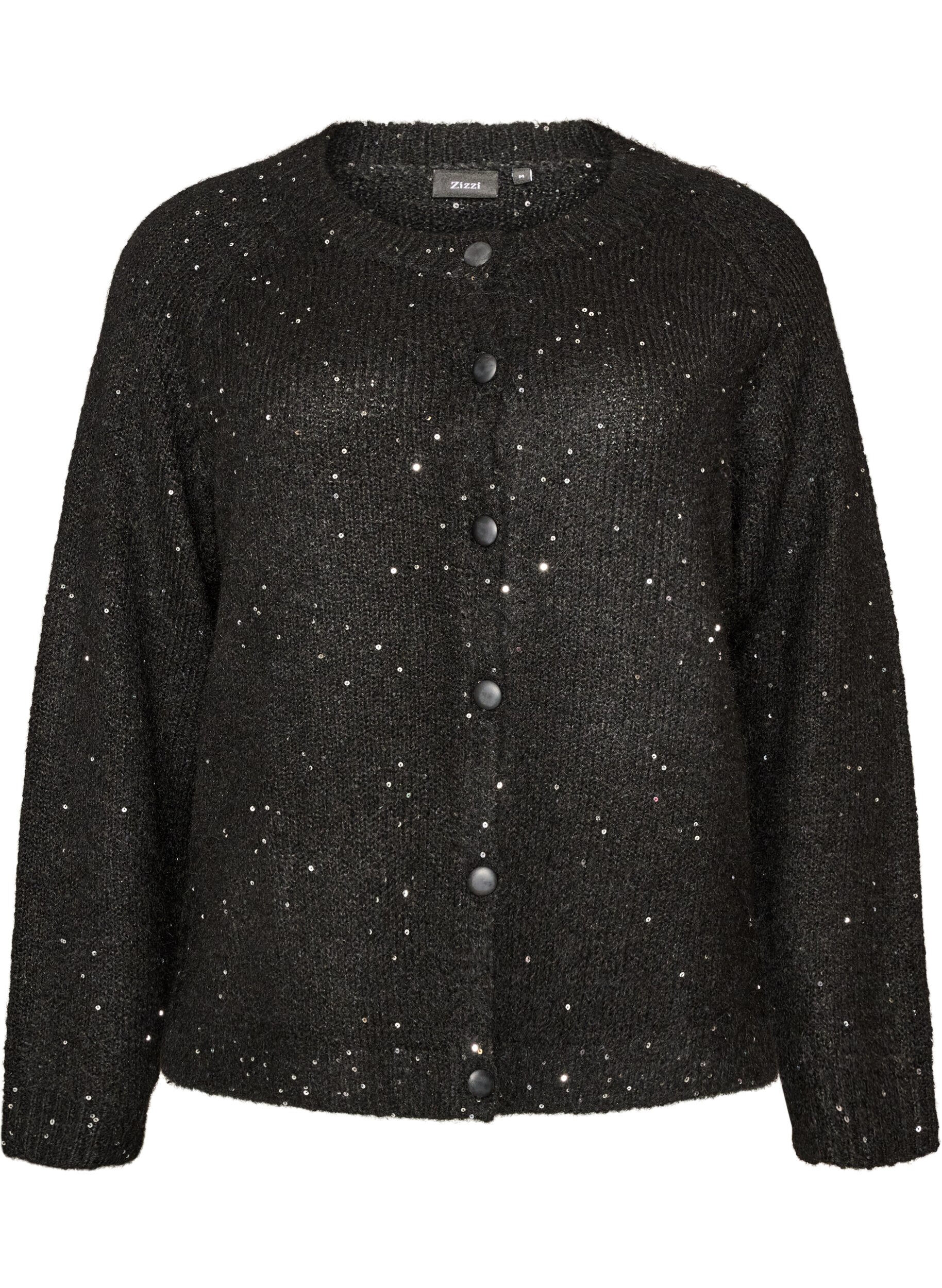 Cardigan avec sequins et boutons