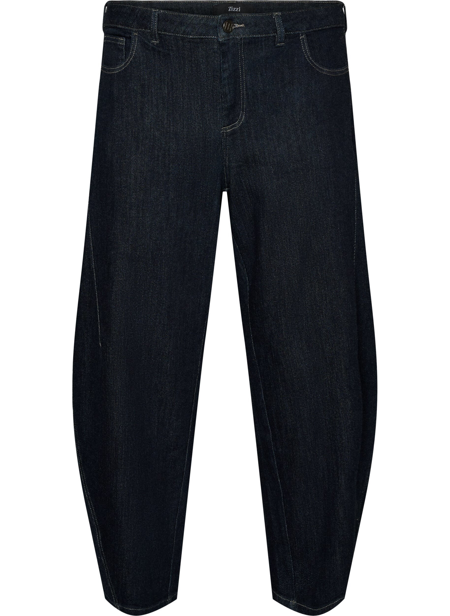 Jean taille haute coupe Barrel