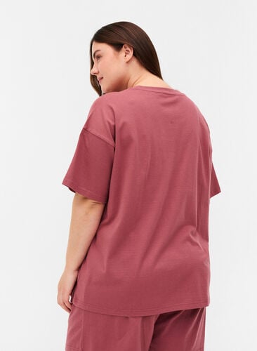 T-shirt à manches courtes en coton, Deco Rose, Model image number 1