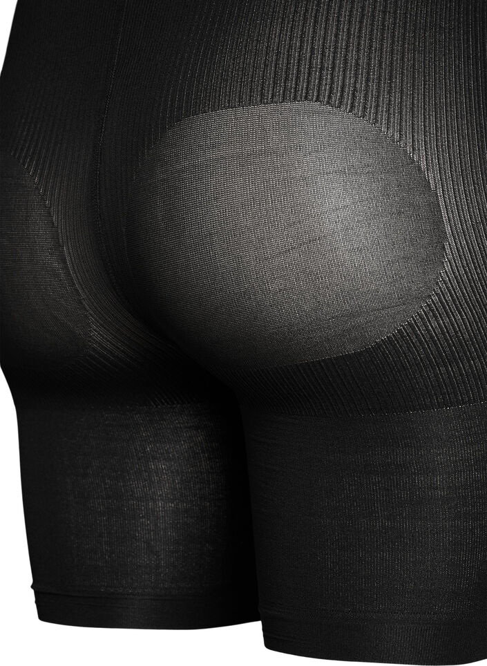Lot de 2 shortys push-up 60 deniers avec effet sculptant, Noir, Packshot image number 3