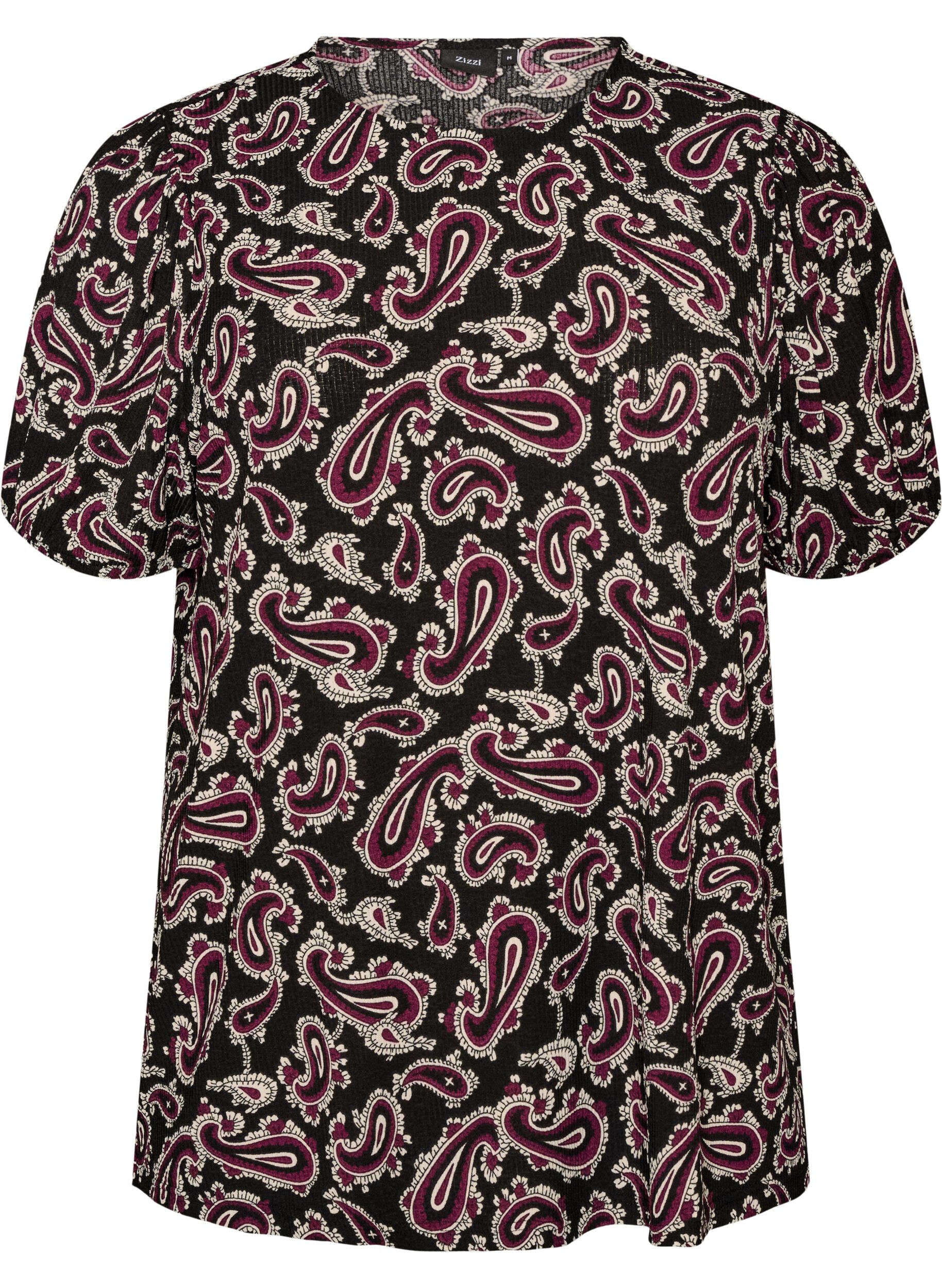 Blouse met lange mouwen en paisleyprint