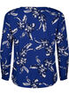 FLASH - Blouse met lange mouwen en print, Navy Blazer Flower, Packshot image number 1