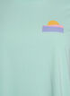 T-shirt van biologisch katoen met print op de rug, Groen, Packshot image number 2