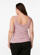 Viscose top met kanten afwerking, Roze, Model image number 2