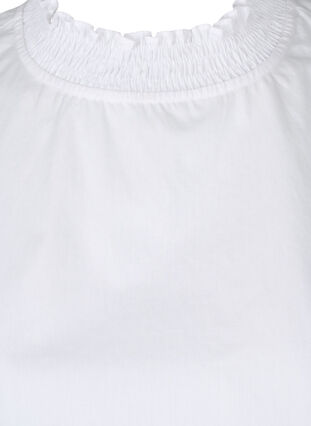 Col de chemise avec smocking, Bright White, Packshot image number 2