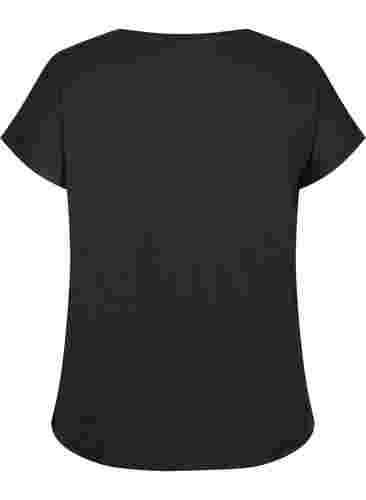 Trainings T-shirt met korte mouwen, Black, Packshot image number 1