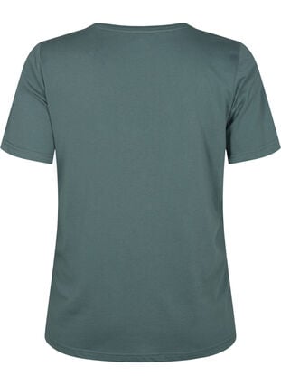 FLASH - T-shirt met v-hals, Balsam Green, Packshot image number 1