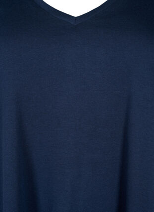 T-shirt en coton à manches courtes, Navy Blazer SOLID, Packshot image number 2