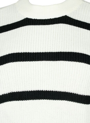 FLASH - Gestreepte trui, White/Black Stripe, Packshot image number 2