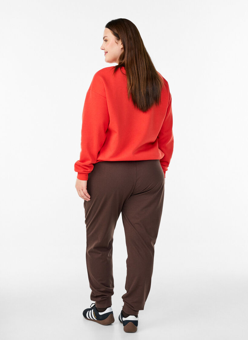 Sweatshirt avec motif &agrave; l'avant, Rouge, Model image number 2