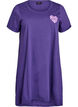 Chemise de nuit &agrave; manches courtes en coton biologique, Violet, Packshot image number 0