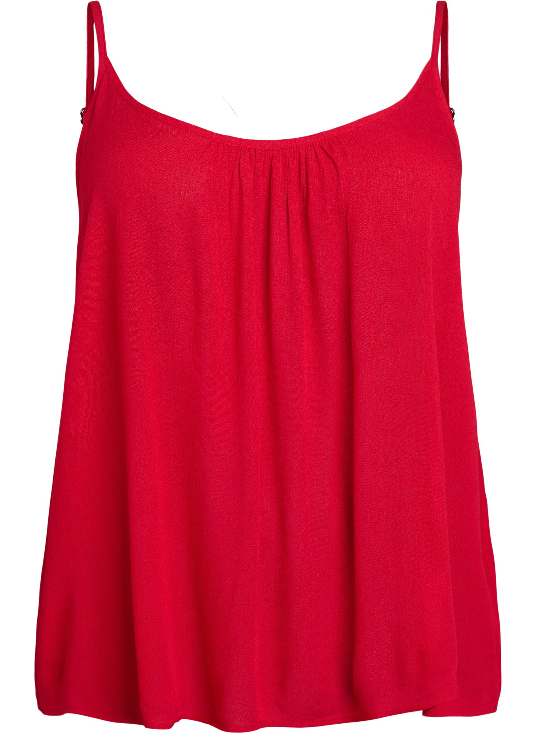 ZizziTop &agrave; bretelles en viscose, Rouge, Packshot image number 0