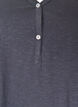 T-shirt met lange mouwen, V-hals en knopen, Grijs, Packshot image number 2