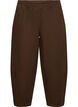 Jean barrel avec taille haute et ceinture &eacute;lastique, Marron, Packshot image number 0