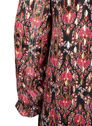 Robe longue imprimée à manches longues, Black Oriental, Packshot image number 3