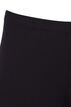 Basic 3/4 legging in viscose, Zwart, Packshot image number 2