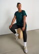 T-shirt d'entra&icirc;nement long, Vert fonc&eacute;, Model image number 3