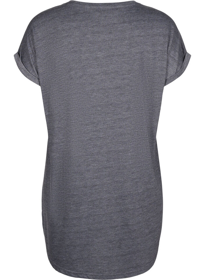 Chemise de nuit à manches courtes avec imprimé de texte, , Packshot image number 1