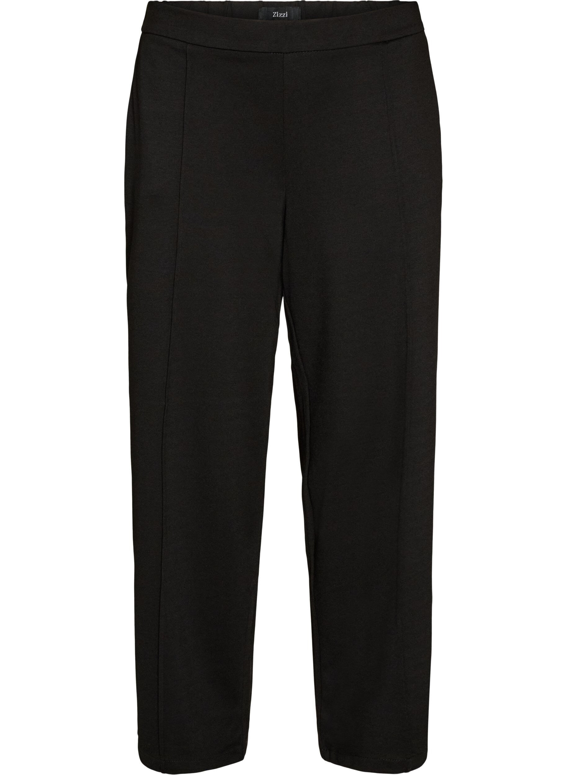 ZizziPantalon ample en jersey taille haute, Noir, Packshot image number 0