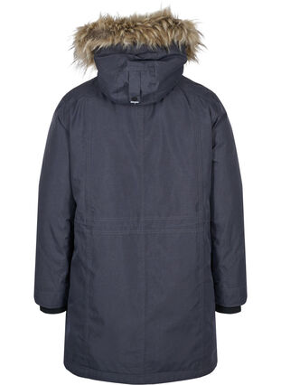 Veste d'hiver imperméable avec capuche amovible, Black, Packshot image number 1