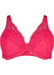 Soutien-gorge en dentelle rembourré avec armature, Rose, Packshot image number 0