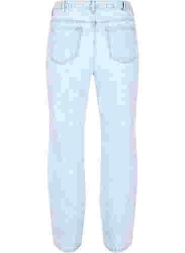 Cropped Mille mom jeans met print, Light blue denim, Packshot image number 1