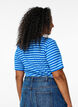 T-shirt ray&eacute; &agrave; texture c&ocirc;tel&eacute;e, Bleu Clair, Model image number 2