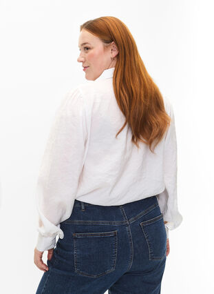Chemise à manches longues en Modal TENCEL™, Bright White, Model image number 1