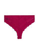 Slip brésilien en microfibre avec dentelle, Boysenberry, Packshot image number 1