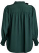 Blouse met ruches kraag en plooien, Groen, Packshot image number 1
