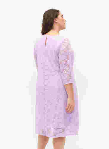 Kanten jurk met 3/4 mouwen, Lavendula, Model image number 1