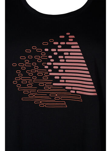 T-shirt de sport avec imprimé, Black w. Copper Foil, Packshot image number 2